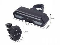 Verk 14339 Vodeodolné LED svetlo na bicykel s blinkrmi