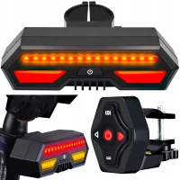 Verk 14339 Vodeodolné LED svetlo na bicykel s blinkrmi
