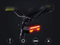 Verk 14339 Vodeodolné LED svetlo na bicykel s blinkrmi