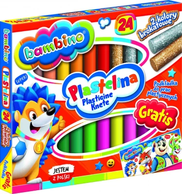 KIK KX5483 Bambino Plastelína 24 barev