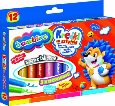 KIK KX5480 BAMBINO Pastelky v tyčinke 12 ks