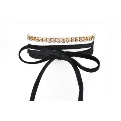 eCa N525 Náhrdelník dámský choker černý