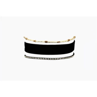 eCa N527 Náhrdelník dámský choker černý