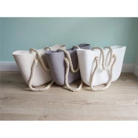 eCa T1PIA Gumová kabelka shopper bag Jelly krémová