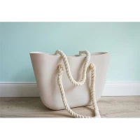 eCa T1PIA Gumová kabelka shopper bag Jelly krémová