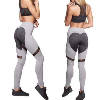 eCa Dámske športové legíny Fitness Trening šedé veľ. L