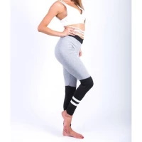 eCa Dámske športové legíny Fitness Trening šedočierne veľ. L