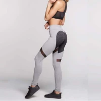 eCa Dámske športové legíny Fitness Trening šedé veľ. S
