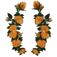 eCa H36 Nášivka kvety oranžová 2 ks