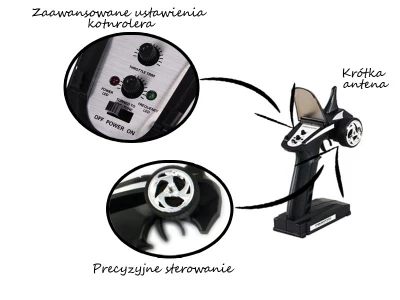 KIK RC Závodní sportovní člun FT-09 2,4 Ghz, 46 cm zelená