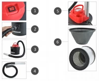 Kaminer 6317 Elektrický vysavač na popel 10 l bazar
