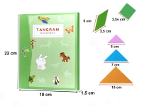 KIK KX6262 Dětské magnetické 3D puzzle - tangram bloky