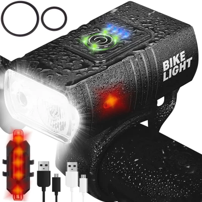 Trizand 18668 Sada LED osvetlenia na bicykel, 4T6, AKU 2 ks