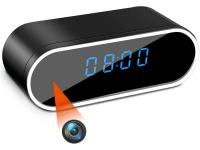 Verk 06227 Špionážní budík s FULL HD kamerou, WiFi černý