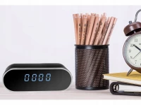 Verk 06227 Špionážní budík s FULL HD kamerou, WiFi černý