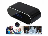Verk 06227 Špionážní budík s FULL HD kamerou, WiFi černý
