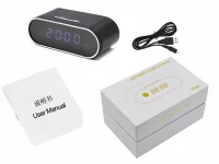 Verk 06227 Špionážní budík s FULL HD kamerou, WiFi černý
