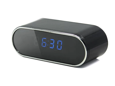 Verk 06227 Špionážní budík s FULL HD kamerou, WiFi černý