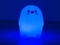 Verk 24068 Noční RGB lampička dotyková tučňák 3 x AAA
