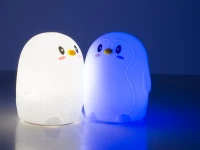 Verk 24068 Noční RGB lampička dotyková tučňák 3 x AAA