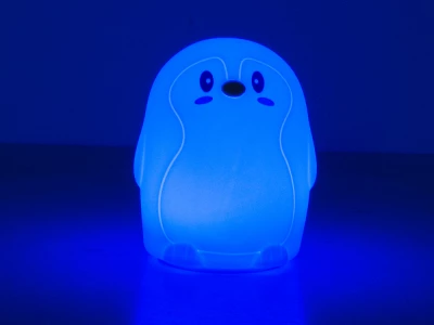 Verk 24068 Noční RGB lampička dotyková tučňák 3 x AAA