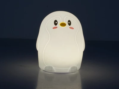 Verk 24068 Noční RGB lampička dotyková tučňák 3 x AAA