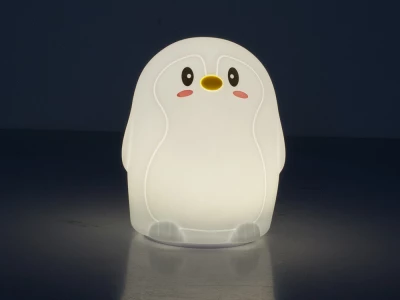 Verk 24070 Nočná RGB lampička dotyková tučniak USB 1200mAh s diaľkovým ovládaním