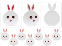 Verk 24072 Noční RGB lampička dotyková králík USB 1200mAh