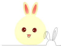 Verk 24072 Noční RGB lampička dotyková králík USB 1200mAh