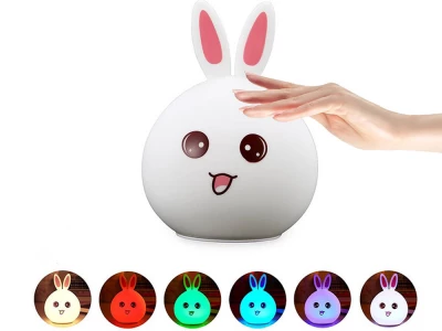 Verk 24072 Noční RGB lampička dotyková králík USB 1200mAh