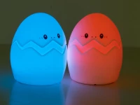Verk 24074 Noční RGB lampička dotyková vajíčko 3 x AAA