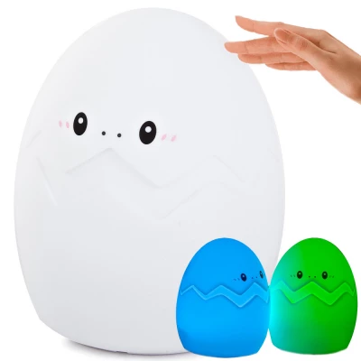 Verk 24074 Noční RGB lampička dotyková vajíčko 3 x AAA