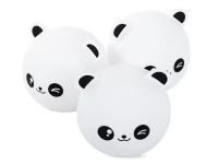 Verk 24079 Nočná RGB lampička dotyková panda USB 1200mAh s diaľkovým ovládaním