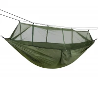 APT AG233F Turistická hamaka s moskytiérou 260 x 140 cm zelená