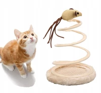 APT ZW8B Hračka pro kočky - myš na pružině