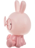 ISO 18070 Noční lampička Králíček 23 cm růžová