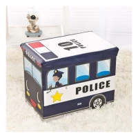 eCa Úložný box na hračky policejní vůz