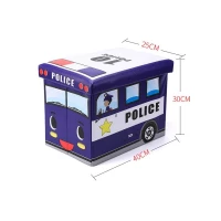 eCa Úložný box na hračky policejní vůz