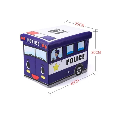 eCa Úložný box na hračky policejní vůz