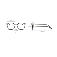 eCa OK276 Nedioptrické fashion brýle černé