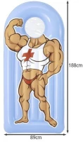 Bestway 43421 Nafukovacie lehátko s oknom a rozmermi 188 x 89 cm svalovec