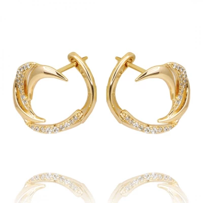 Xuping KST2507 Dámske pozlátené náušnice z nerezovej ocele