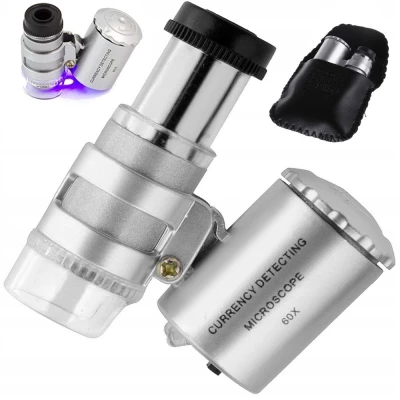 Verk 09078 Vreckový mikroskop s LED osvetlením 60x ZOOM