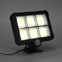 LEDLIGHT 1225 Solárne vonkajšie 120 LED COB osvetlenie, 50W, IP44, pohybový senzor