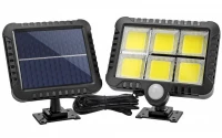 LEDLIGHT 1225 Solárne vonkajšie 120 LED COB osvetlenie, 50W, IP44, pohybový senzor