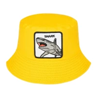 Versoli Univerzálny obojstranný klobúk Shark čierno žltý
