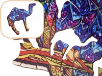 KIK KX5371 Dřevěné puzzle sova A3 130 prvků