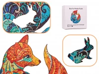 KIK KX5371 Dřevěné puzzle liška A3 148 prvků