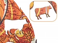 KIK KX5371 Dřevěné puzzle liška A3 148 prvků