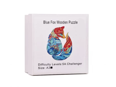KIK KX5371 Dřevěné puzzle liška A3 148 prvků